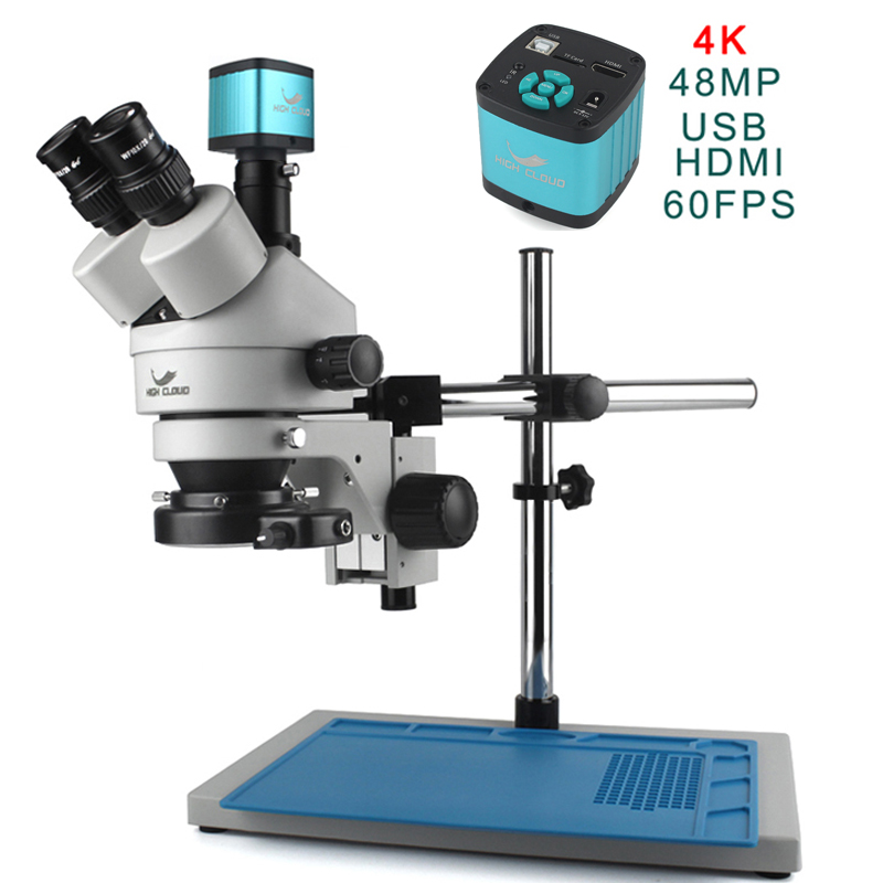 Simul-Focal Industrial Microscope 4K Hdmi - Set Kamera HDMI 4K 48MP 3,5X