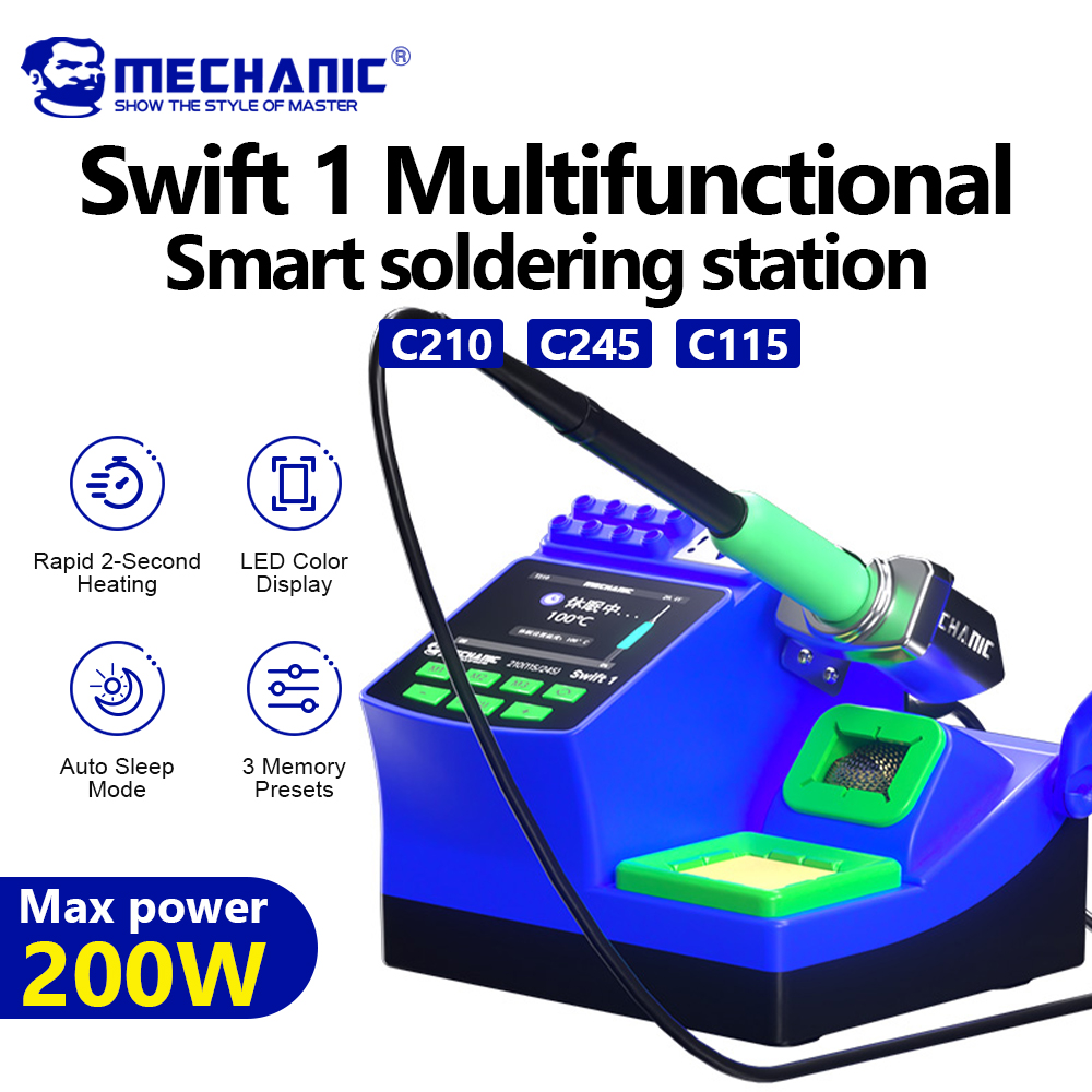 Stasiun Solder Digital MECHANI - C210 Precision Soldering Station ulasan dan harga