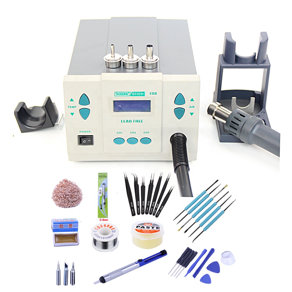 Stasiun Kerja Solder Listrik D - Hot Air Rework Station 861Dw ulasan dan harga