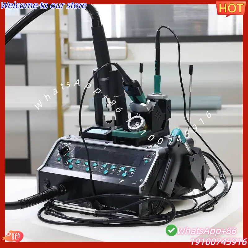 2026Hot YIHUA-948D IV 5-in-1 S - Desoldering Pump Electric Vacuum Station ulasan dan harga