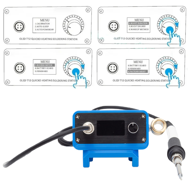 Stasiun solder T12, solder STC - T12 Soldering Station Oled ulasan dan harga