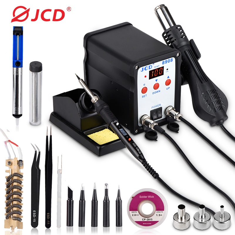 JCD mesin solder 2 IN 1, mesin - 2 In 1 Soldering Rework Station 750W ulasan dan harga