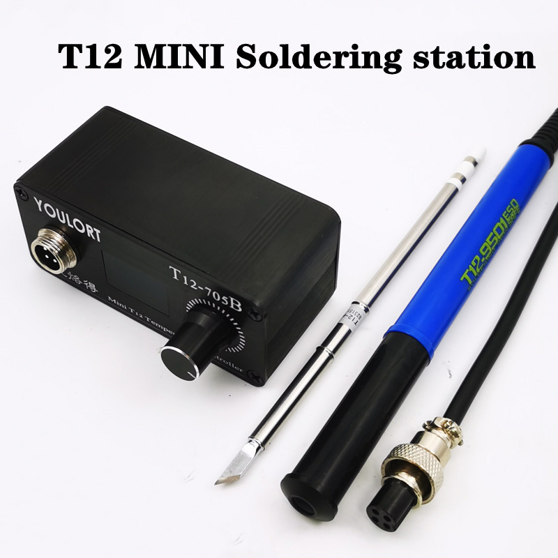 Solder T12-705B MINI, stasiun  - T12 Soldering Station Oled ulasan dan harga