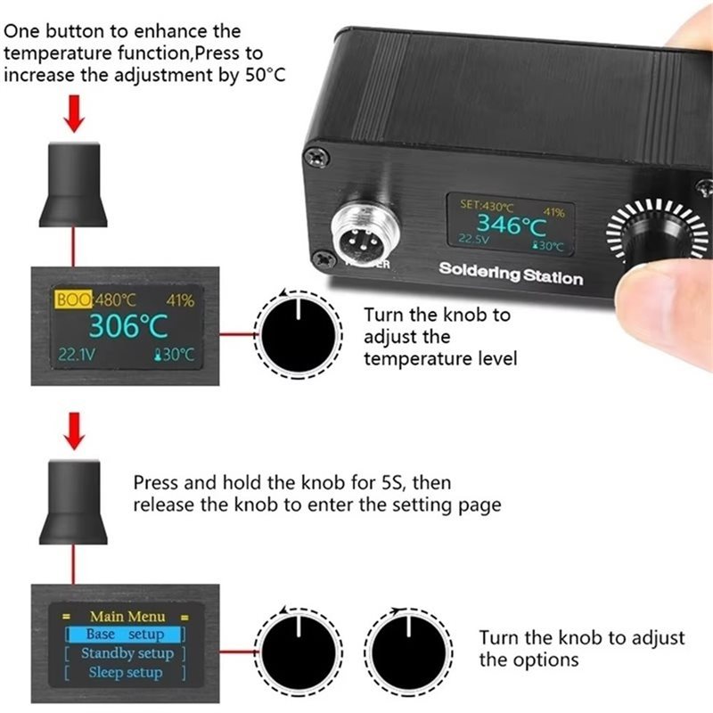 B23B T12 Untuk Perbaikan Rumah - T12 Soldering Station Oled ulasan dan harga