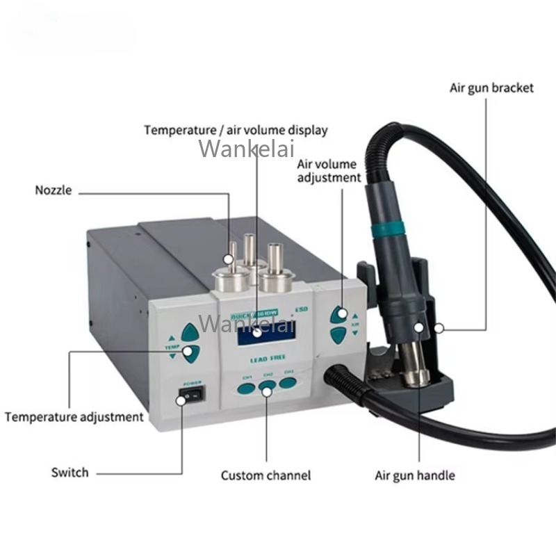 Stasiun Solder Udara Panas QUI - Hot Air Rework Station 861Dw ulasan dan harga