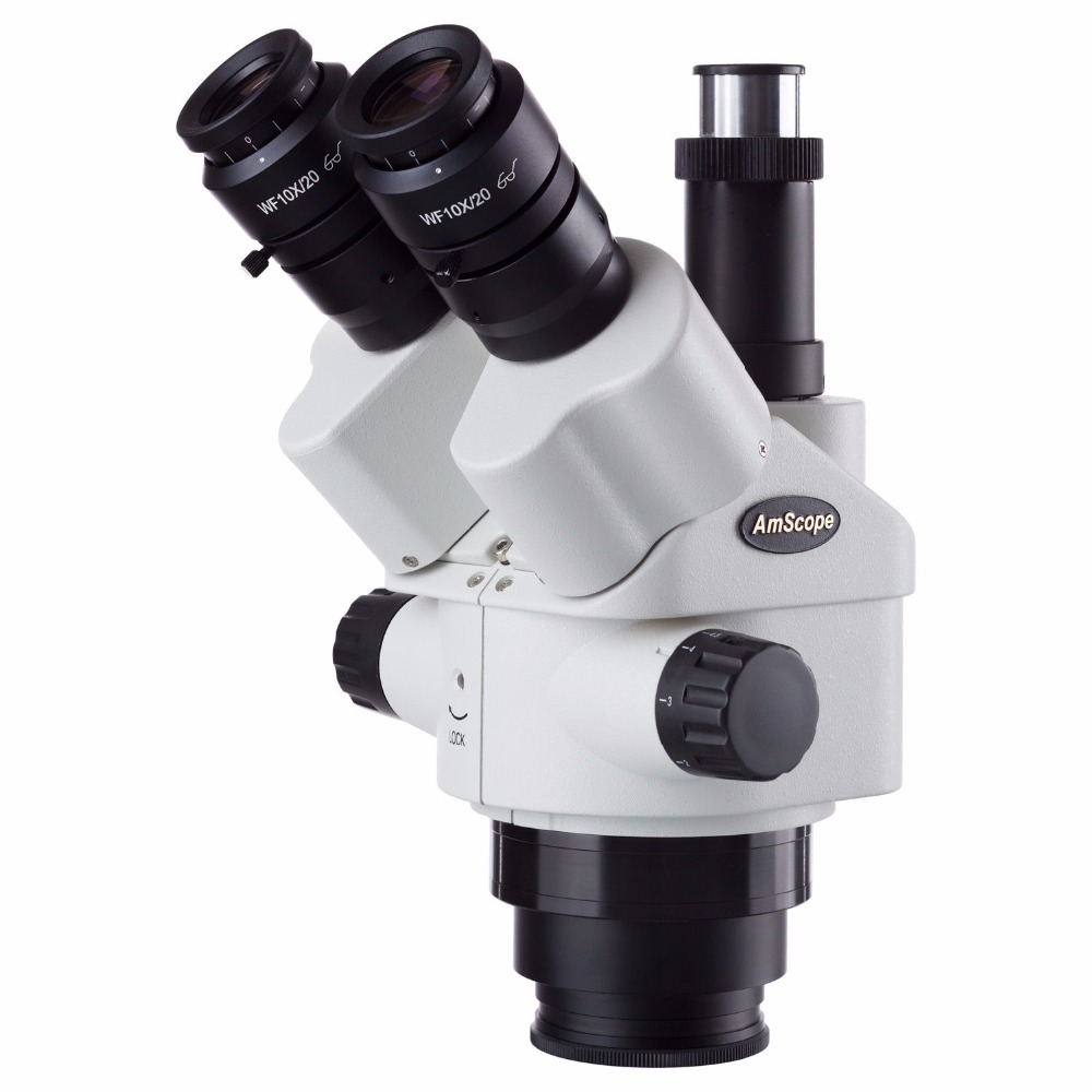 AmScope 7X-45X Simul-Focal Tri - Trinocular Stereo Microscope 7X-45X ulasan dan harga