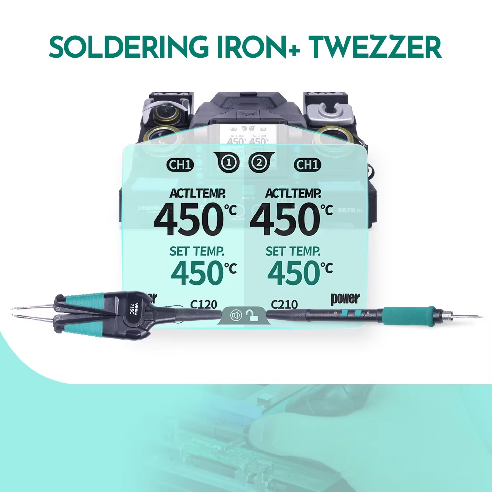 Stasiun Rework Komponen Mikro  - C210 Precision Soldering Station ulasan dan harga