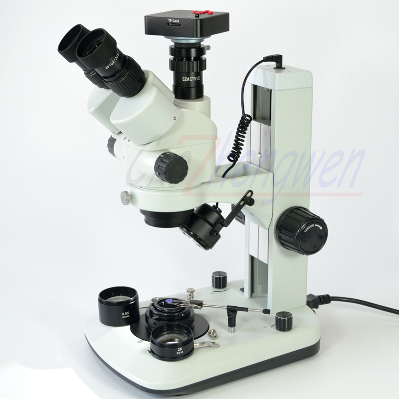 FYSCOPE 3.5X-90X 7X-45X Mikros - Trinocular Stereo Microscope 7X-45X ulasan dan harga